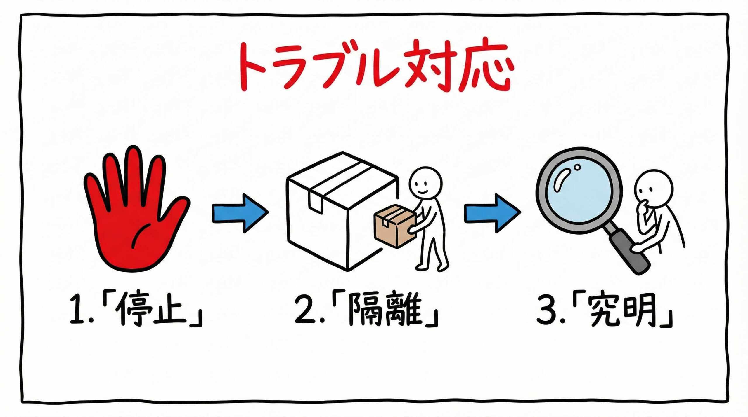 コンタミネーション発生時のトラブルシューティング手順